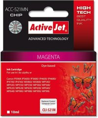 ActiveJet Ink ACC-521MN -tulostuskasetti (Canon CLI-521M) (Magenta) hinta ja tiedot | Mustekasetit | hobbyhall.fi