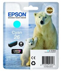 Epson Singlepack 26 Claria Premium Ink C hinta ja tiedot | Mustekasetit | hobbyhall.fi