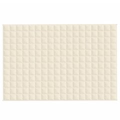 vidaXL Painopeitto vaalea kerma 122x183 cm 5 kg kangas hinta ja tiedot | Peitot | hobbyhall.fi