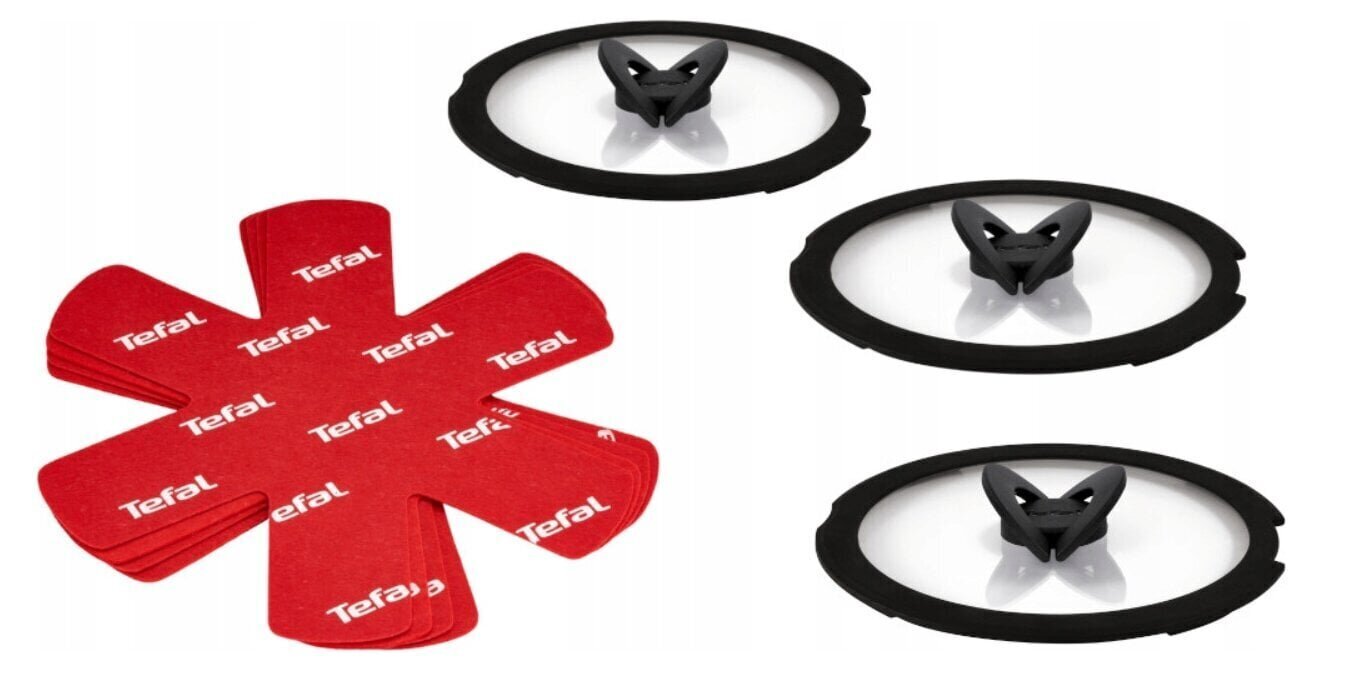 Tefal kattilan ja kattilan kansisarja Ingenio L9846553, 24/26/28 cm, 7 kpl hinta ja tiedot | Keittiövälineet | hobbyhall.fi