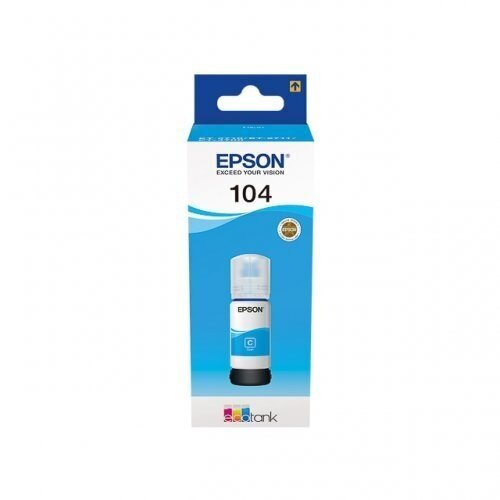 EPSON 104 EcoTank Cyan ink bottle (WE) hinta ja tiedot | Mustekasetit | hobbyhall.fi