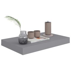 vidaXL Kelluvat seinähyllyt 2 kpl harmaa 40x23x3,8 cm MDF hinta ja tiedot | Hyllyt | hobbyhall.fi