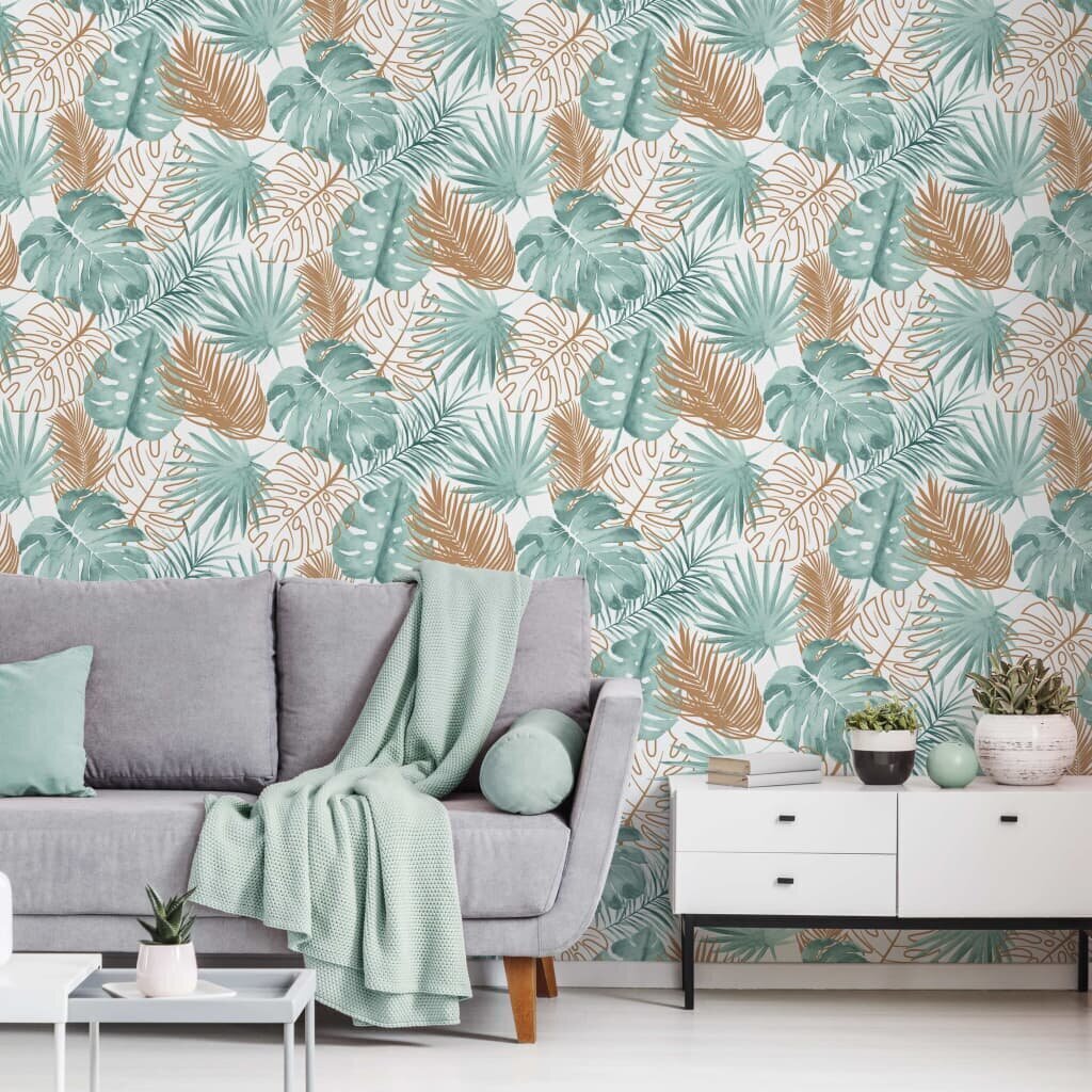 DUTCH WALLCOVERINGS Tapetti peikonlehdet vihreä hinta ja tiedot | Tapetit | hobbyhall.fi