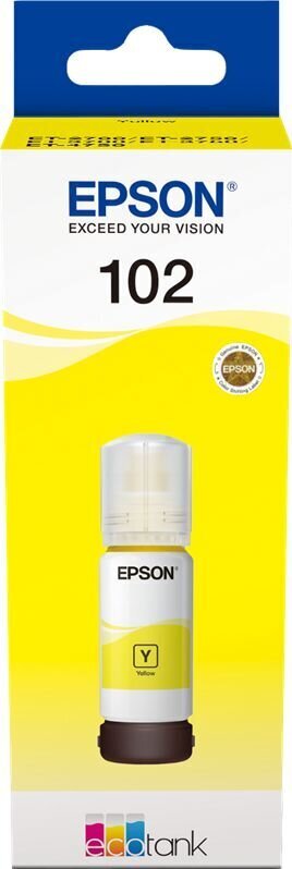 EPSON ECOTANK 102 YELLOW 70ML hinta ja tiedot | Mustekasetit | hobbyhall.fi