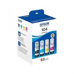 EPSON 104 EcoTank 4-colour Multipack hinta ja tiedot | Epson Tulostuskasetit | hobbyhall.fi