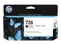 HP 728 130-ml Matte Black DesignJet Ink hinta ja tiedot | Mustekasetit | hobbyhall.fi