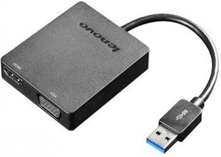 Lenovo Universal USB 3.0 to VGA hinta ja tiedot | Kovalevyt | hobbyhall.fi