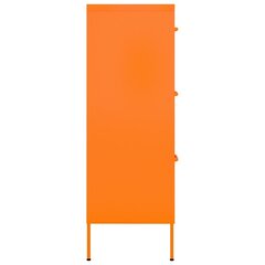 vidaXL Lipasto oranssi 80x35x101,5 cm teräs hinta ja tiedot | Olohuoneen kaapit ja lipastot | hobbyhall.fi