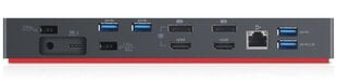 Lenovo ThinkPad Thunderbolt 3 Dock Gen2 (Max displays: 3, Max resolution: 4K hinta ja tiedot | Kannettavien tietokoneiden lisätarvikkeet | hobbyhall.fi