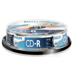 Philips CD-R -levyt 80 700 MB Spindle 10 hinta ja tiedot | Vinyylilevyt, CD-levyt, DVD-levyt | hobbyhall.fi