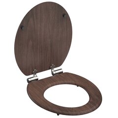 SCHÜTTE WC-istuin Soft-Close DARK WOOD MDF hinta ja tiedot | Schütte Kodin remontointi | hobbyhall.fi