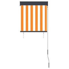 vidaXL Ulkorullaverho 60x250 cm valkoinen ja oranssi hinta ja tiedot | Rullaverhot | hobbyhall.fi