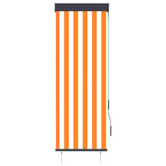 vidaXL Ulkorullaverho 60x250 cm valkoinen ja oranssi hinta ja tiedot | Rullaverhot | hobbyhall.fi