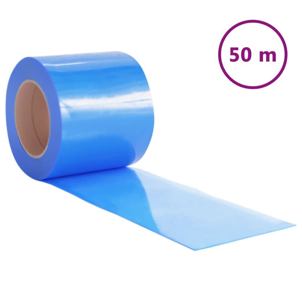 vidaXL Oviverho sininen 200 mm x 1,6 mm 50 m PVC hinta ja tiedot | Oven saranat ja lisävarusteet | hobbyhall.fi