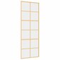 Liukuovi kultainen 76x205cm lasi ja alumiini 155166 hinta ja tiedot | Sisäovet | hobbyhall.fi