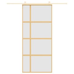 Liukuovi kultainen 90x205cm lasi ja alumiini 155194 hinta ja tiedot | Sisäovet | hobbyhall.fi