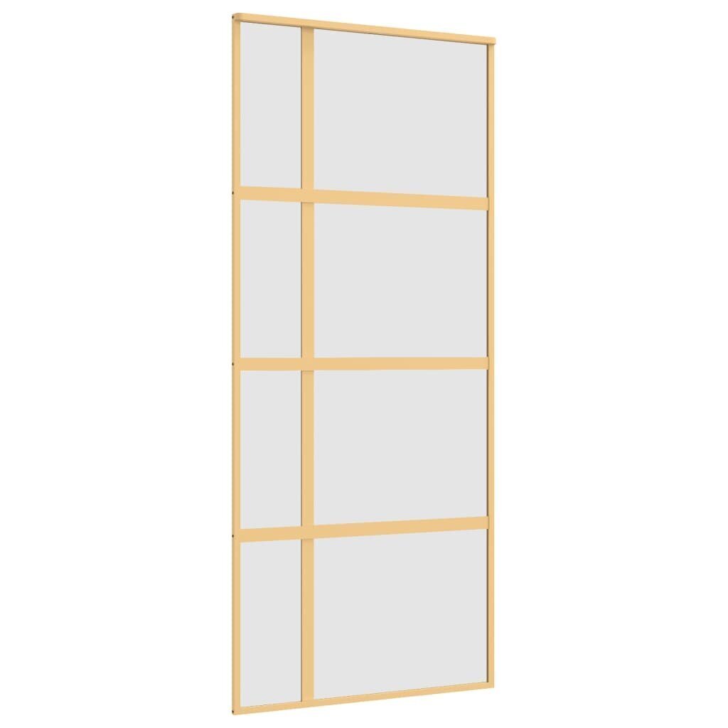 Liukuovi kultainen 90x205cm lasi ja alumiini 155194 hinta ja tiedot | Sisäovet | hobbyhall.fi