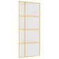 Liukuovi kultainen 90x205cm lasi ja alumiini 155194 hinta ja tiedot | Sisäovet | hobbyhall.fi