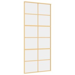 Liukuovi kultainen 90x205cm lasi ja alumiini 155167 hinta ja tiedot | Sisäovet | hobbyhall.fi