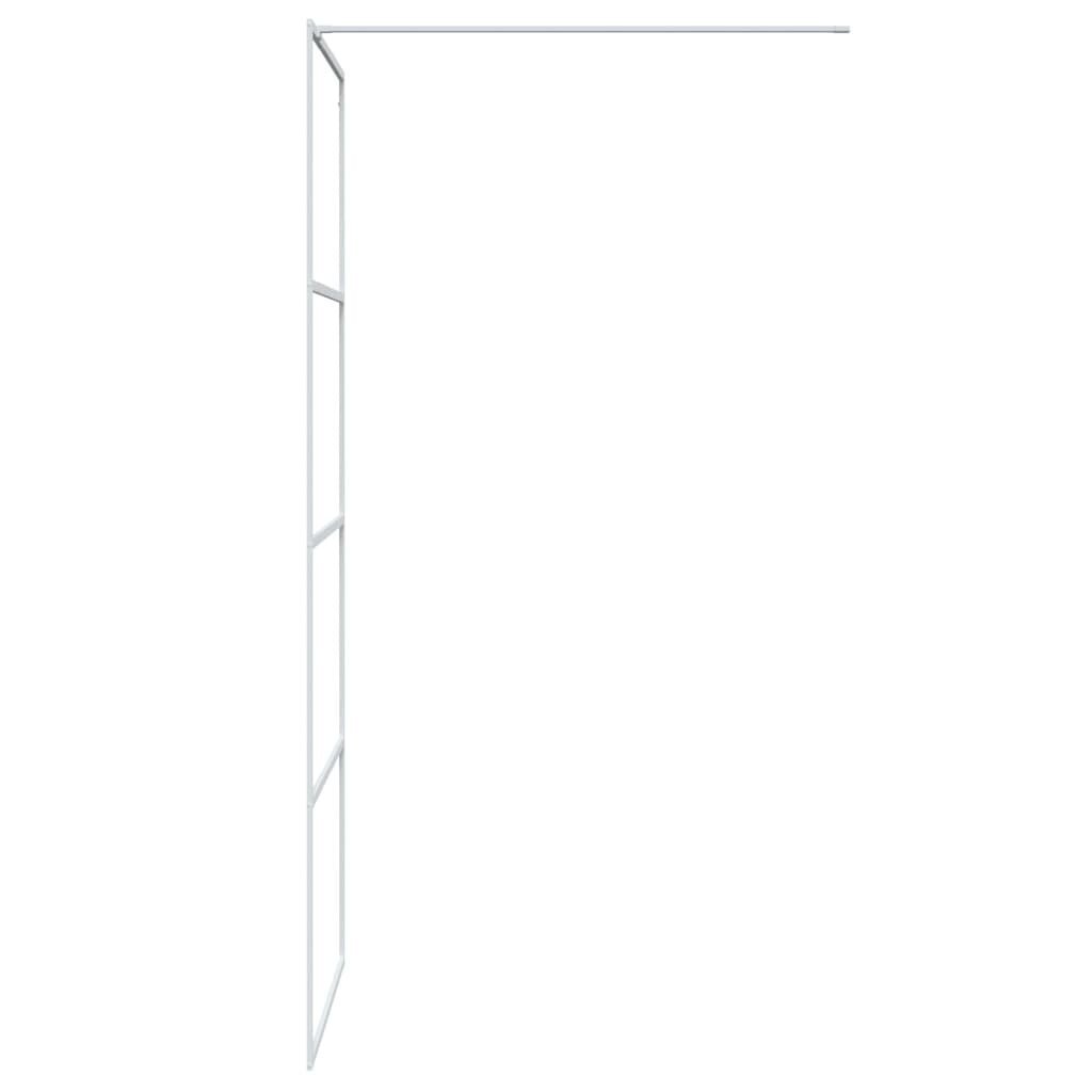 vidaXL Walk-in suihkuseinäke valkoinen 80x195 cm kirkas ESG-lasi hinta ja tiedot | Suihkuseinät ja -ovet | hobbyhall.fi