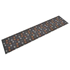 vidaXL Keittiön pestävä matto tassut 60x300 cm sametti hinta ja tiedot | Isot matot | hobbyhall.fi