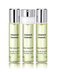 Hajuvesi Chanel Chance Eau Fraiche EDT naisille 3 x 20 ml hinta ja tiedot | Naisten hajuvedet | hobbyhall.fi