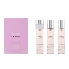 Hajuvesi Chanel Chance Eau Tendre EDT naisille 3 x 20 ml hinta ja tiedot | Naisten hajuvedet | hobbyhall.fi