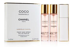 hajuvesi Chanel Coco Mademoiselle EDP naisille 3 x 20 ml hinta ja tiedot | Chanel Hajuvedet ja tuoksut | hobbyhall.fi