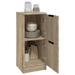 vidaXL Senkit 2 kpl Sonoma-tammi 30x30x70 cm tekninen puu hinta ja tiedot | Olohuoneen kaapit ja lipastot | hobbyhall.fi