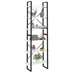 vidaXL Korkea kaappi valkoinen 80x30x210 cm lastulevy hinta ja tiedot | Hyllyt | hobbyhall.fi