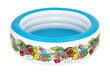 Puhallettava lastenallas Bestway Family Fun Pool, 196x53 cm, Sininen/Värillinen hinta ja tiedot | Uima-altaat | hobbyhall.fi