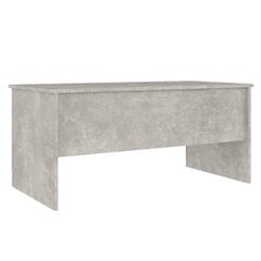 vidaXL Sohvapöytä betoninharmaa 102x50,5x46,5 cm tekninen puu hinta ja tiedot | Sohvapöydät | hobbyhall.fi