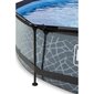 Uima-allas EXIT Stone 300 x 76 cm harmaa, sisältää suodatinpumpun hinta ja tiedot | Uima-altaat | hobbyhall.fi