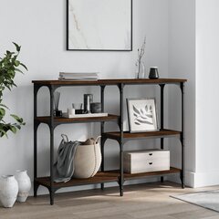 Pöytä vidaXL, 102x29x75 cm, ruskea/musta hinta ja tiedot | Sivupöydät | hobbyhall.fi