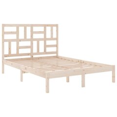 vidaXL Sängynrunko täysi puu 150x200 cm 5FT King Size hinta ja tiedot | Sängyt | hobbyhall.fi