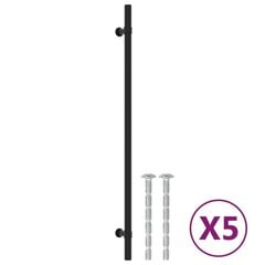 Kaapin kahva vidaXL, 320 mm, musta hinta ja tiedot | Kahvat huonekaluihin | hobbyhall.fi