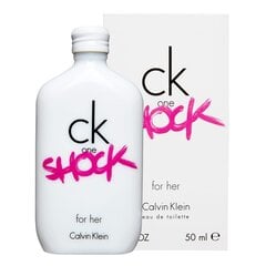 WC-vesi Ck One Shock Calvin Klein EDT naisille, 50 ml hinta ja tiedot | Naisten hajuvedet | hobbyhall.fi
