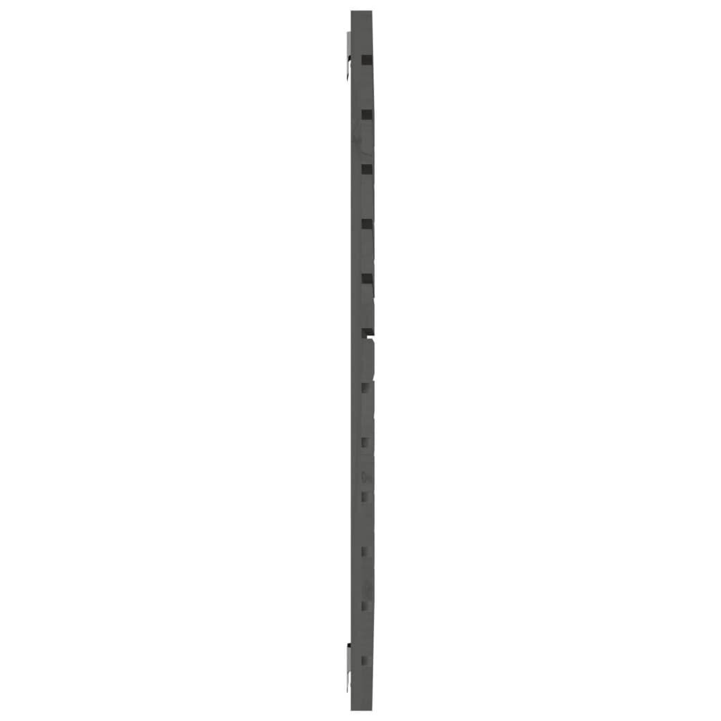 vidaXL Sängynpääty seinälle harmaa 146x3x91,5 cm täysi mänty hinta ja tiedot | Sängyt | hobbyhall.fi