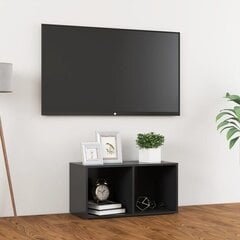 vidaXL TV-taso harmaa 72x35x36,5 cm lastulevy hinta ja tiedot | TV-tasot | hobbyhall.fi