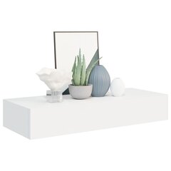 vidaXL Laatikkohyllyt seinälle 2 kpl valkoinen 60x23,5x10 cm MDF hinta ja tiedot | Hyllyt | hobbyhall.fi