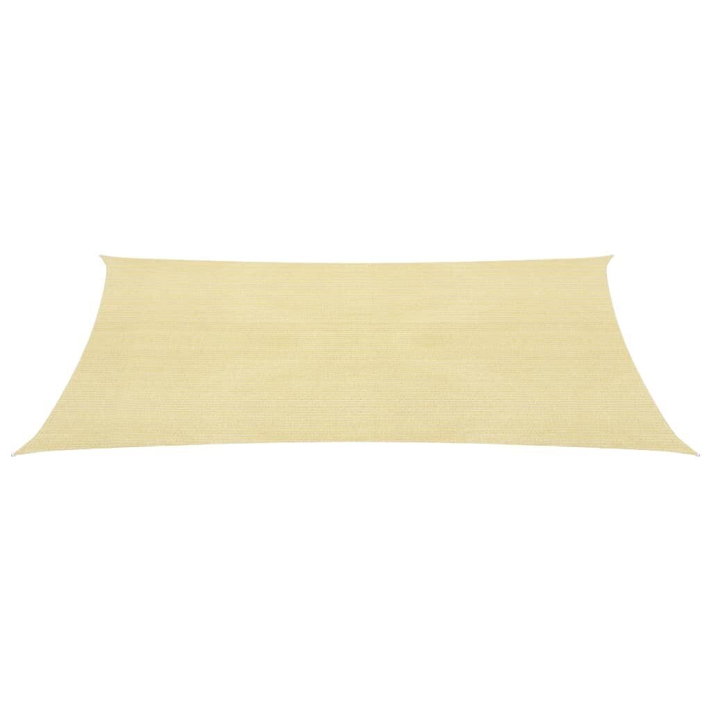 vidaXL Aurinkopurje 160 g/m² beige 3x4,5 m HDPE hinta ja tiedot | Aurinkovarjot ja markiisit | hobbyhall.fi