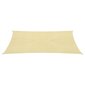 vidaXL Aurinkopurje 160 g/m² beige 3x4,5 m HDPE hinta ja tiedot | Aurinkovarjot ja markiisit | hobbyhall.fi