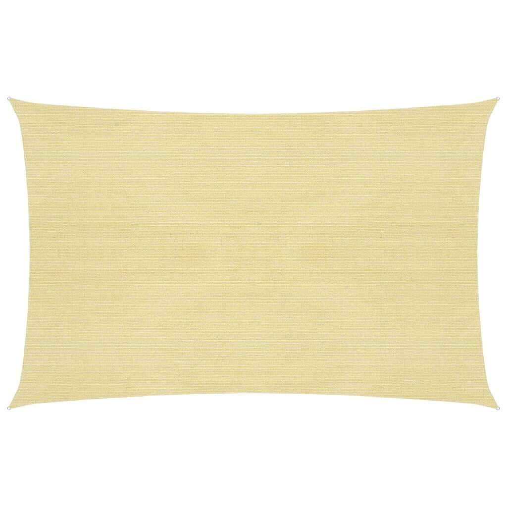 vidaXL Aurinkopurje 160 g/m² beige 3x4,5 m HDPE hinta ja tiedot | Aurinkovarjot ja markiisit | hobbyhall.fi