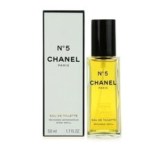 Chanel No 5 EDT naiselle 50 ml, Refillable hinta ja tiedot | Chanel Hajuvedet ja tuoksut | hobbyhall.fi