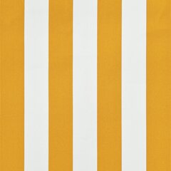 vidaXL Sisäänkelattava markiisi 200x150 cm keltainen ja valkoinen hinta ja tiedot | Aurinkovarjot ja markiisit | hobbyhall.fi