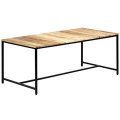 vidaXL Ruokapöytä 180x90x75 cm karkea mangopuu hinta ja tiedot | Ruokapöydät | hobbyhall.fi