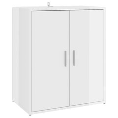 vidaXL Kenkäkaappi korkeakiilto valkoinen 60x35x70 cm lastulevy hinta ja tiedot | Kenkäkaapit ja -hyllyt | hobbyhall.fi