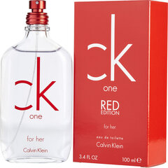 Calvin Klein CK One Red Edition EDT naiselle 50 ml hinta ja tiedot | Naisten hajuvedet | hobbyhall.fi