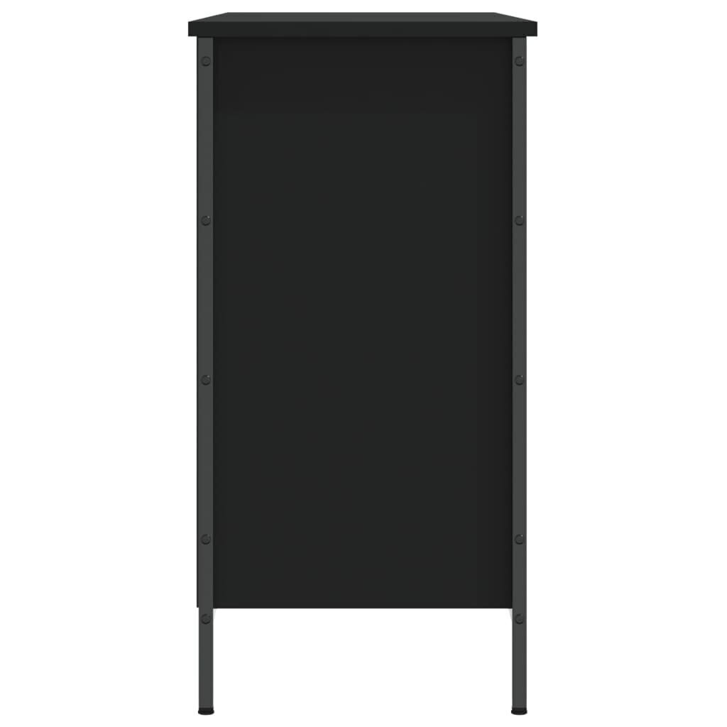 vidaXL Kenkäkaappi musta 100x35x70 cm tekninen puu hinta ja tiedot | Kenkäkaapit ja -hyllyt | hobbyhall.fi