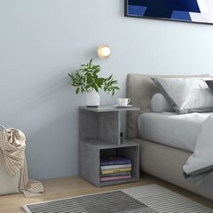 vidaXL Yöpöydät 2 kpl betoninharmaa 35x35x55 cm lastulevy hinta ja tiedot | Yöpöydät | hobbyhall.fi